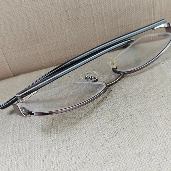 Joseph Abboud Men Eyeglasses Frame JA4073 Gunmetal Tone Half Rim Glasses - Picture 5 of 13